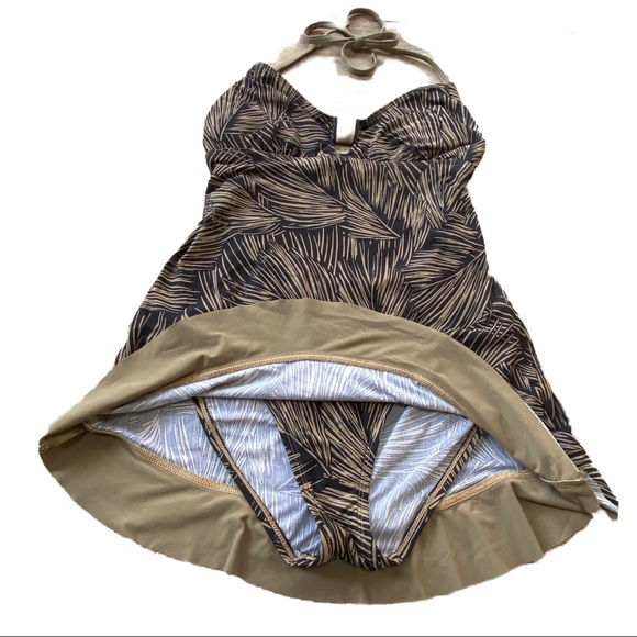 Eco Swim by Aqua Green One Piece Swimsuit Size 8 - Picture 6 of 11